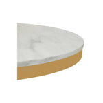 Azalea Round Marble Dining Table With Gold Base - Bargainia.com - 5018705974392