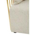 Azalea Two Seat Natural Fabric Sofa - Bargainia.com - 