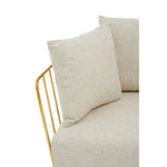 Azalea Two Seat Natural Fabric Sofa - Bargainia.com - 