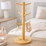 Bamboo Mug Tree Kitchen Storage For 6 Mugs - Bargainia.com - 328586