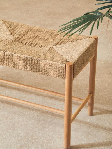 Bandar Natural Rope and Beechwood Bench - Bargainia.com - 5018705965192