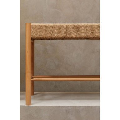 Bandar Natural Rope and Beechwood Bench - Bargainia.com - 5018705965192