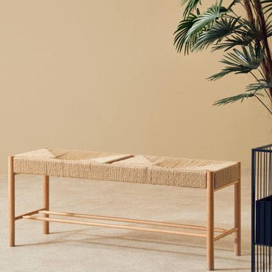 Bandar Natural Rope and Beechwood Bench - Bargainia.com - 5018705965192