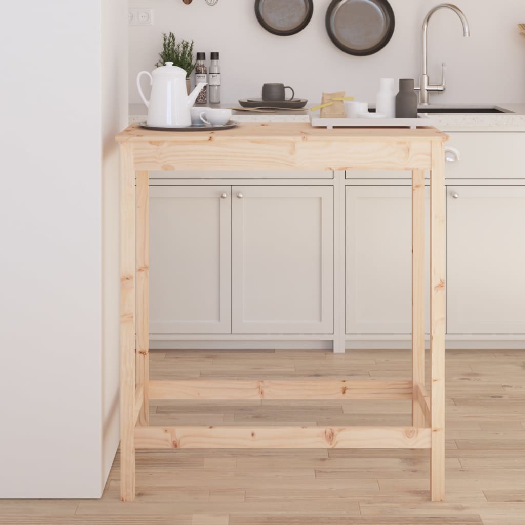 Bar Table 100x50x110 cm Solid Wood Pine - Bargainia.com - 8720845852825 - 833265