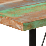 Bar Table 110x55x107 cm Solid Wood Reclaimed and Iron - Bargainia.com - 
