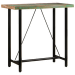 Bar Table 110x55x107 cm Solid Wood Reclaimed and Iron - Bargainia.com - 