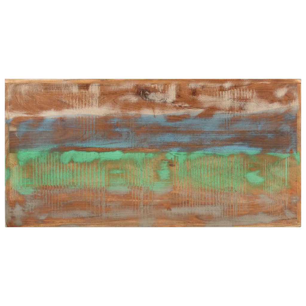 Bar Table 110x55x107 cm Solid Wood Reclaimed and Iron - Bargainia.com - 