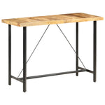 Bar Table 150x70x107 cm Rough Mango Wood - Bargainia.com - 