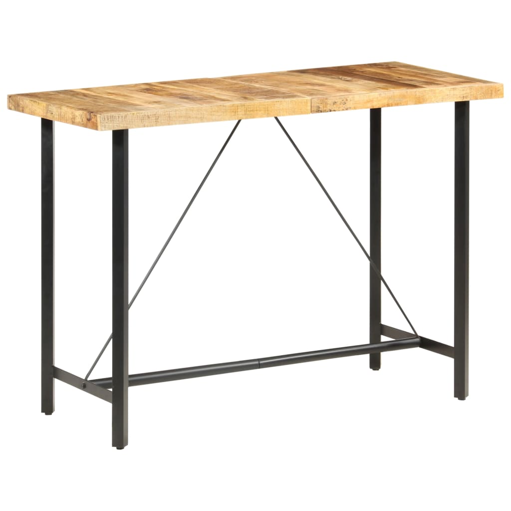 Bar Table 150x70x107 cm Rough Mango Wood - Bargainia.com - 