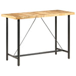 Bar Table 150x70x107 cm Rough Mango Wood - Bargainia.com - 