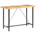 Bar Table 150x70x107 cm Rough Mango Wood - Bargainia.com - 