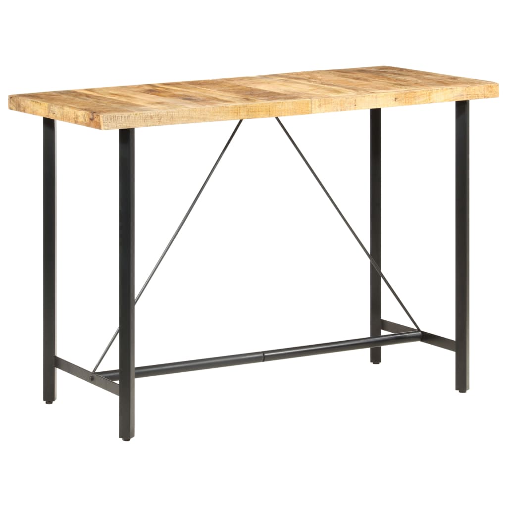 Bar Table 150x70x107 cm Rough Mango Wood - Bargainia.com - 