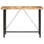 Bar Table 150x70x107 cm Rough Mango Wood - Bargainia.com - 