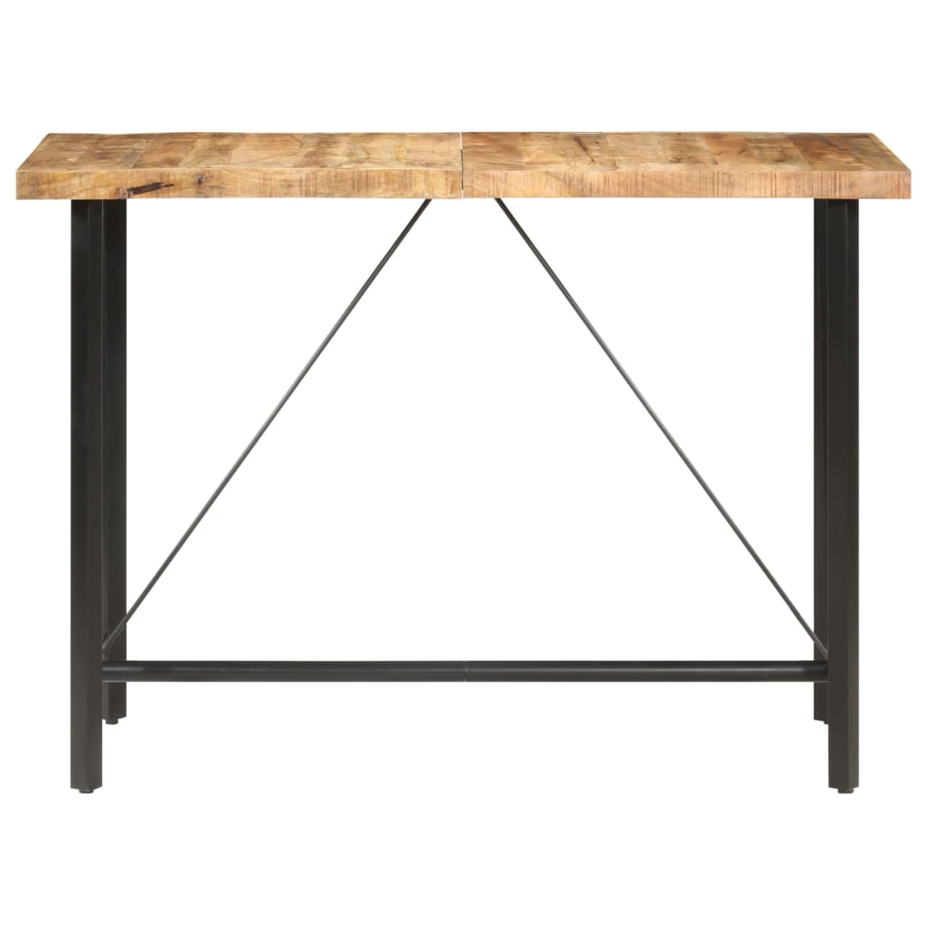 Bar Table 150x70x107 cm Rough Mango Wood - Bargainia.com - 