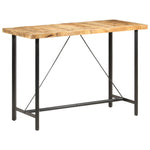 Bar Table 150x70x107 cm Rough Mango Wood - Bargainia.com - 