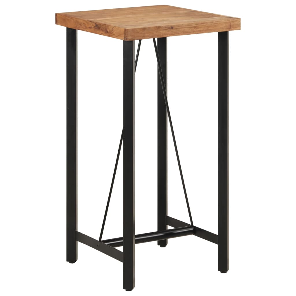 Bar Table 55x55x107 cm Solid Wood Acacia and Iron - Bargainia.com - 