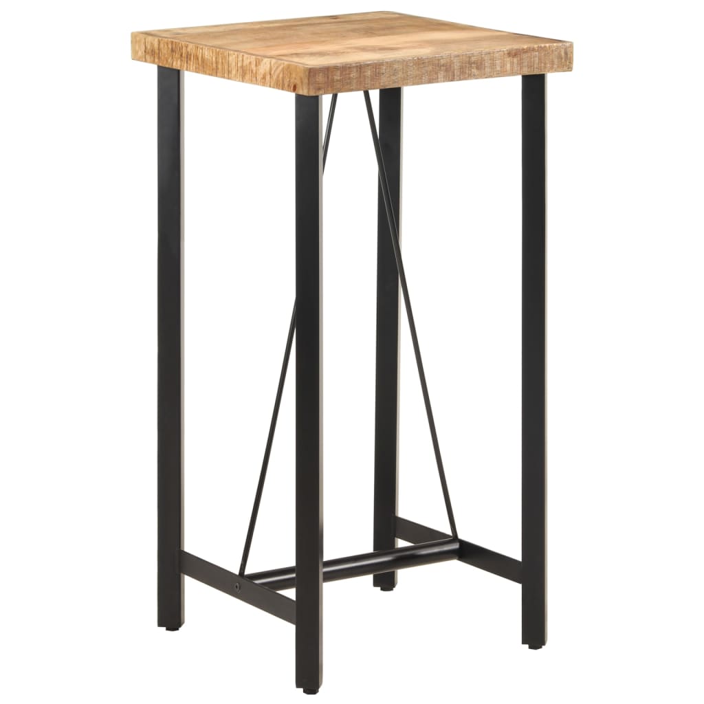 Bar Table 55x55x107 cm Solid Wood Mango and Iron - Bargainia.com - 