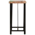 Bar Table 55x55x107 cm Solid Wood Reclaimed and Iron - Bargainia.com - 