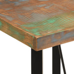 Bar Table 55x55x107 cm Solid Wood Reclaimed and Iron - Bargainia.com - 