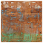 Bar Table 55x55x107 cm Solid Wood Reclaimed and Iron - Bargainia.com - 