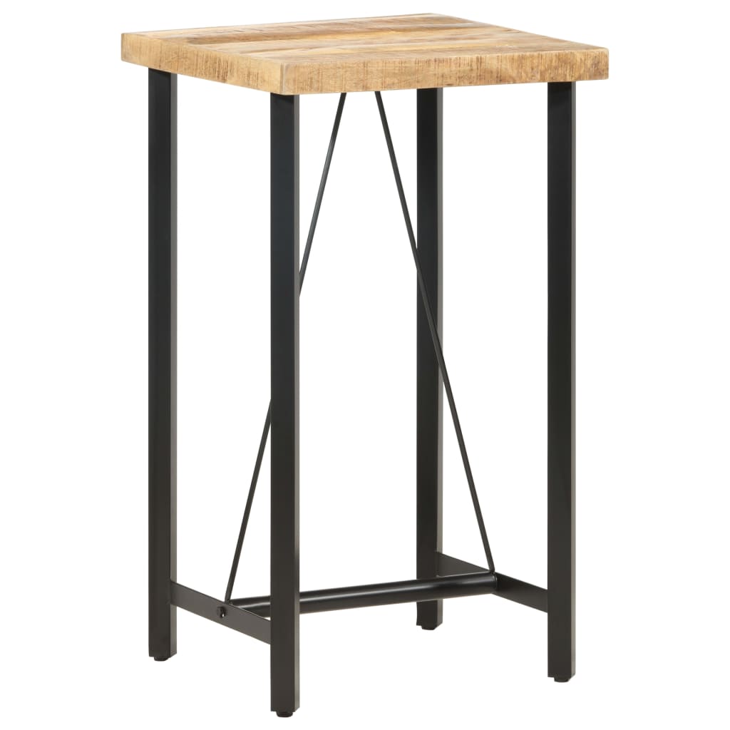 Bar Table 60x60x107 cm Rough Mango Wood - Bargainia.com - 