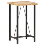 Bar Table 60x60x107 cm Rough Mango Wood - Bargainia.com - 