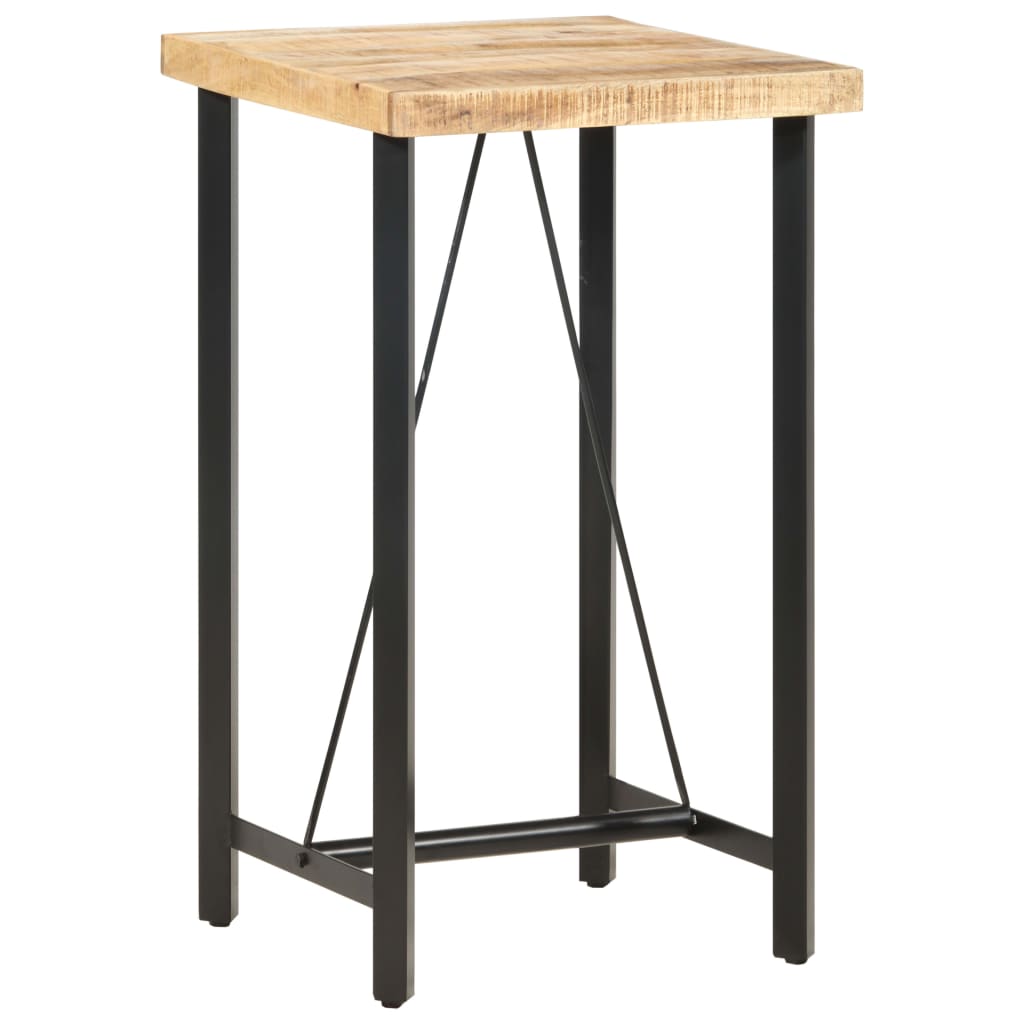 Bar Table 60x60x107 cm Rough Mango Wood - Bargainia.com - 