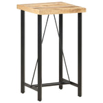 Bar Table 60x60x107 cm Rough Mango Wood - Bargainia.com - 