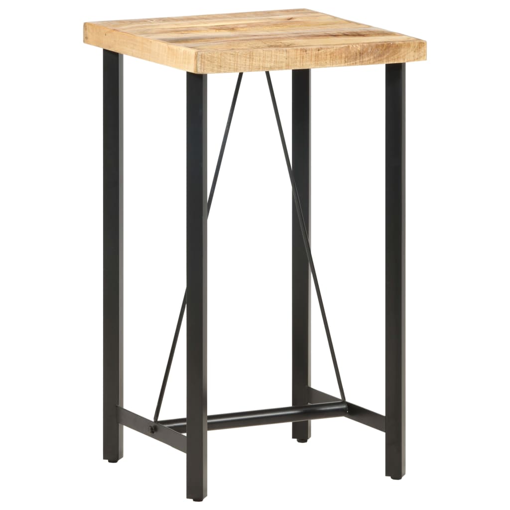 Bar Table 60x60x107 cm Rough Mango Wood - Bargainia.com - 
