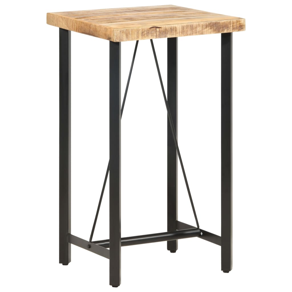 Bar Table 60x60x107 cm Rough Mango Wood - Bargainia.com - 