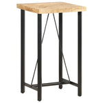 Bar Table 60x60x107 cm Rough Mango Wood - Bargainia.com - 