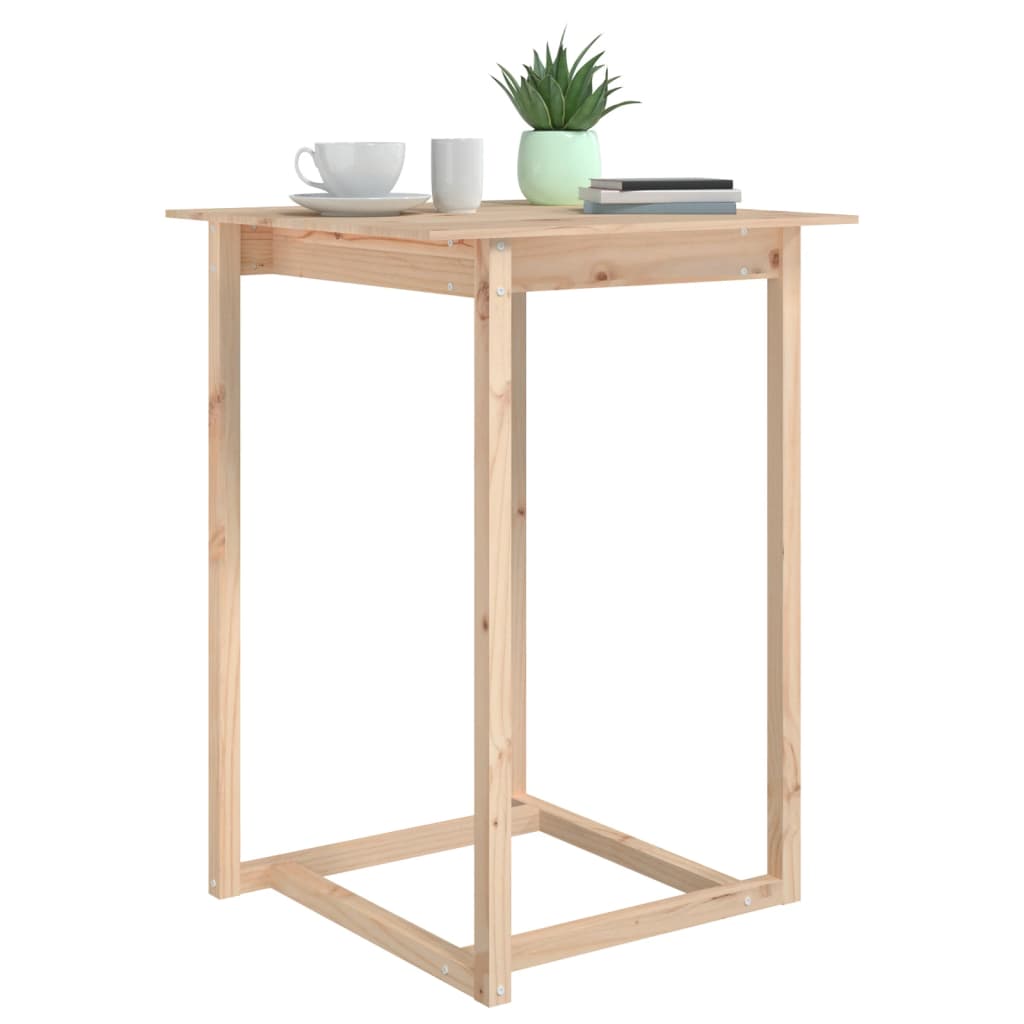 Bar Table 80x80x110 cm Solid Wood Pine - Bargainia.com - 