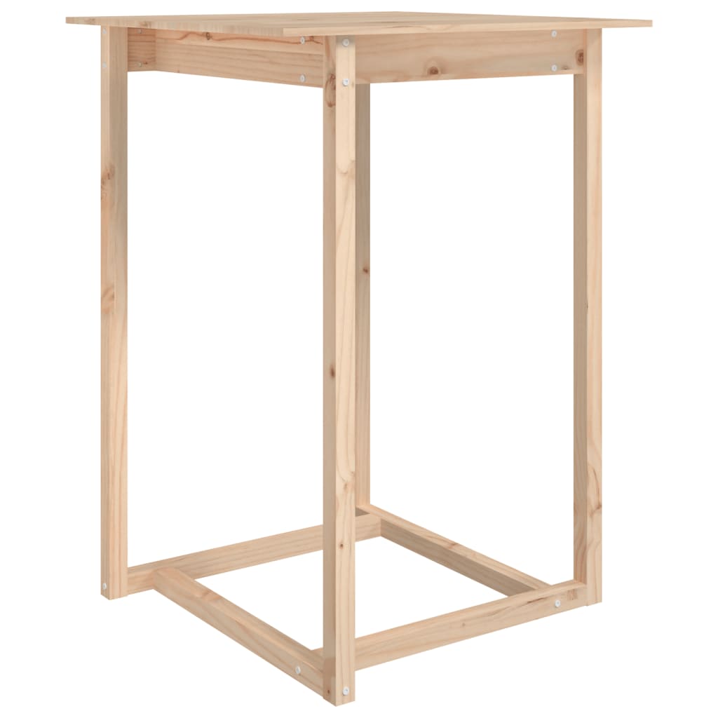 Bar Table 80x80x110 cm Solid Wood Pine - Bargainia.com - 