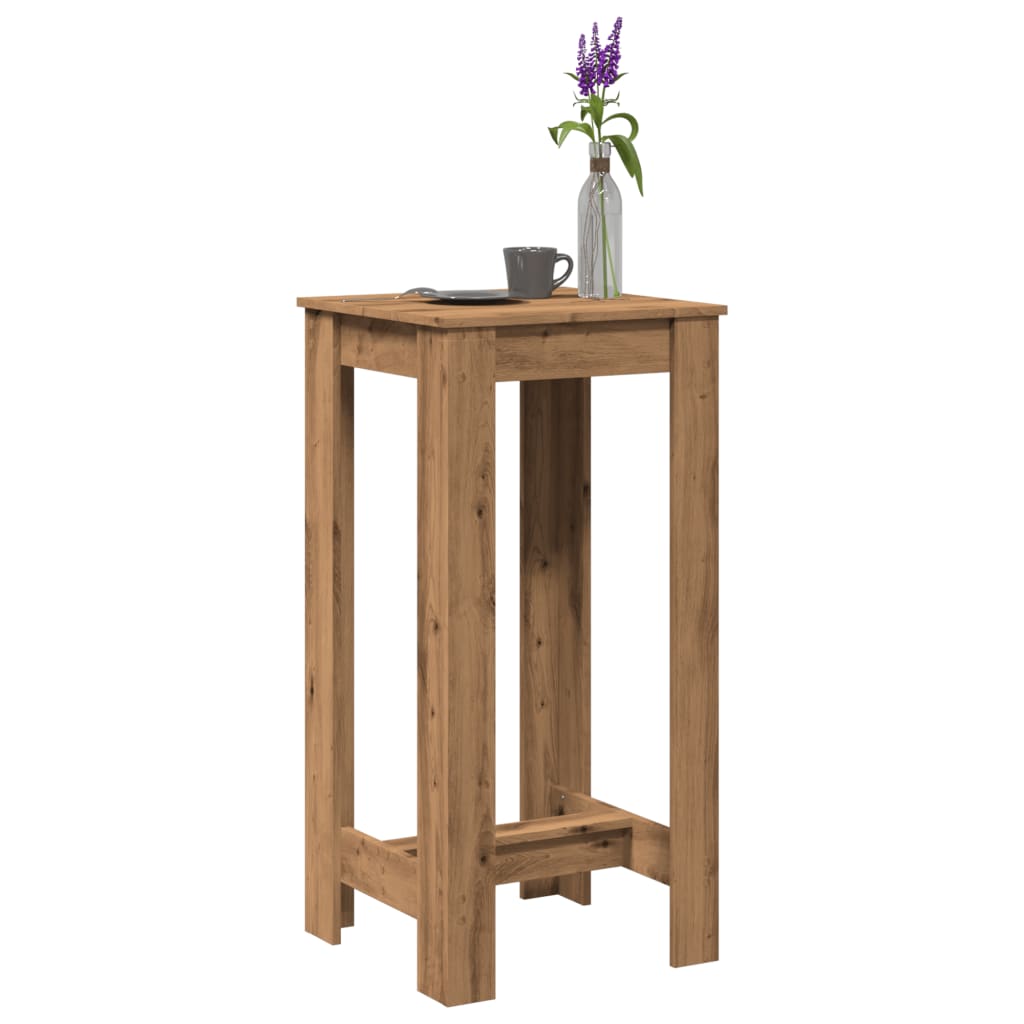 Bar Table Artisan Oak 51x50x103.5 cm Engineered Wood - Bargainia.com - 