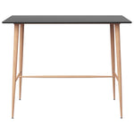 Bar Table Black 120x60x105 cm - Bargainia.com - 