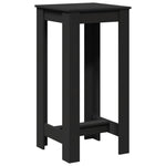 Bar Table Black 51x50x103.5 cm Engineered Wood - Bargainia.com - 
