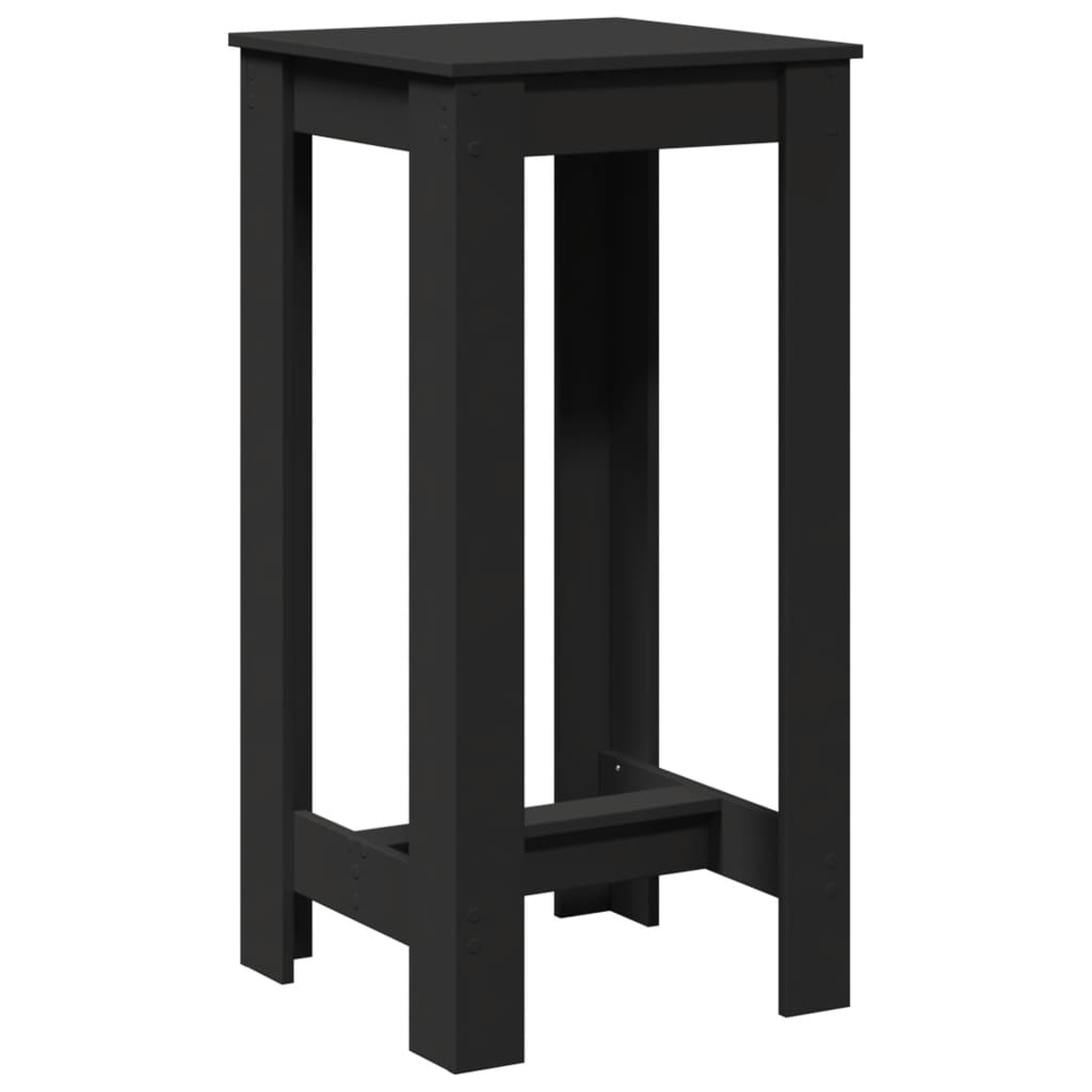 Bar Table Black 51x50x103.5 cm Engineered Wood - Bargainia.com - 