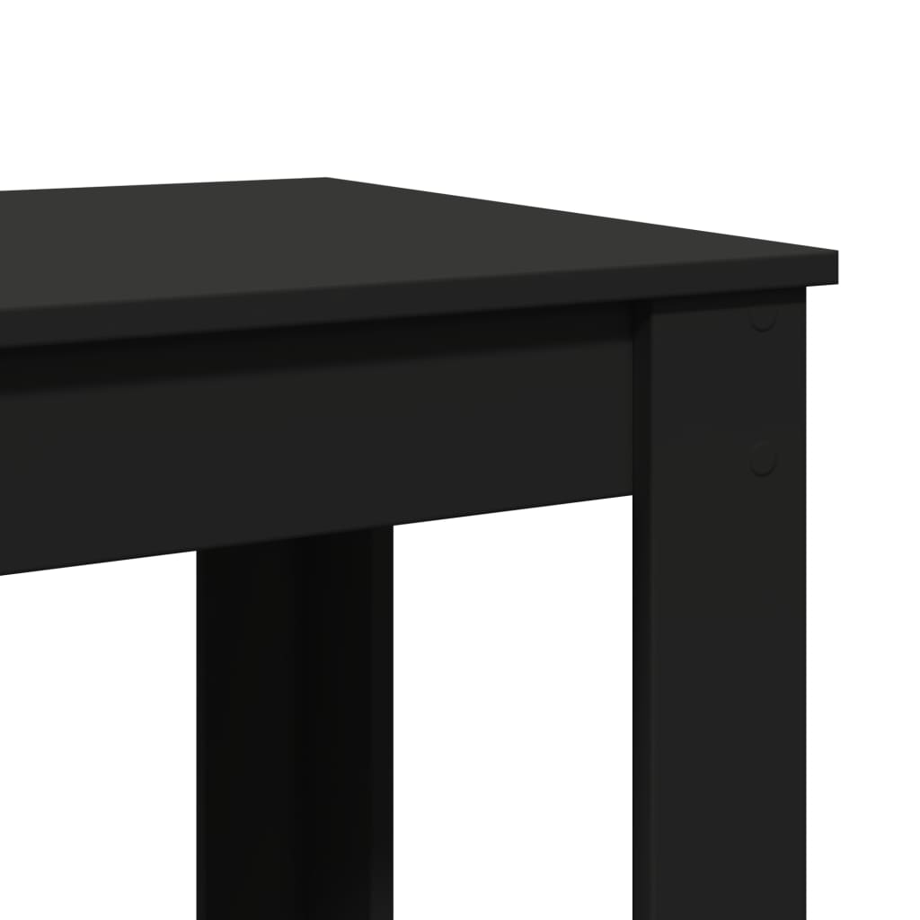 Bar Table Black 51x50x103.5 cm Engineered Wood - Bargainia.com - 