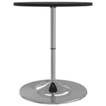 Bar Table Black 60x60x90 cm Engineered Wood and Chromed Steel - Bargainia.com - 