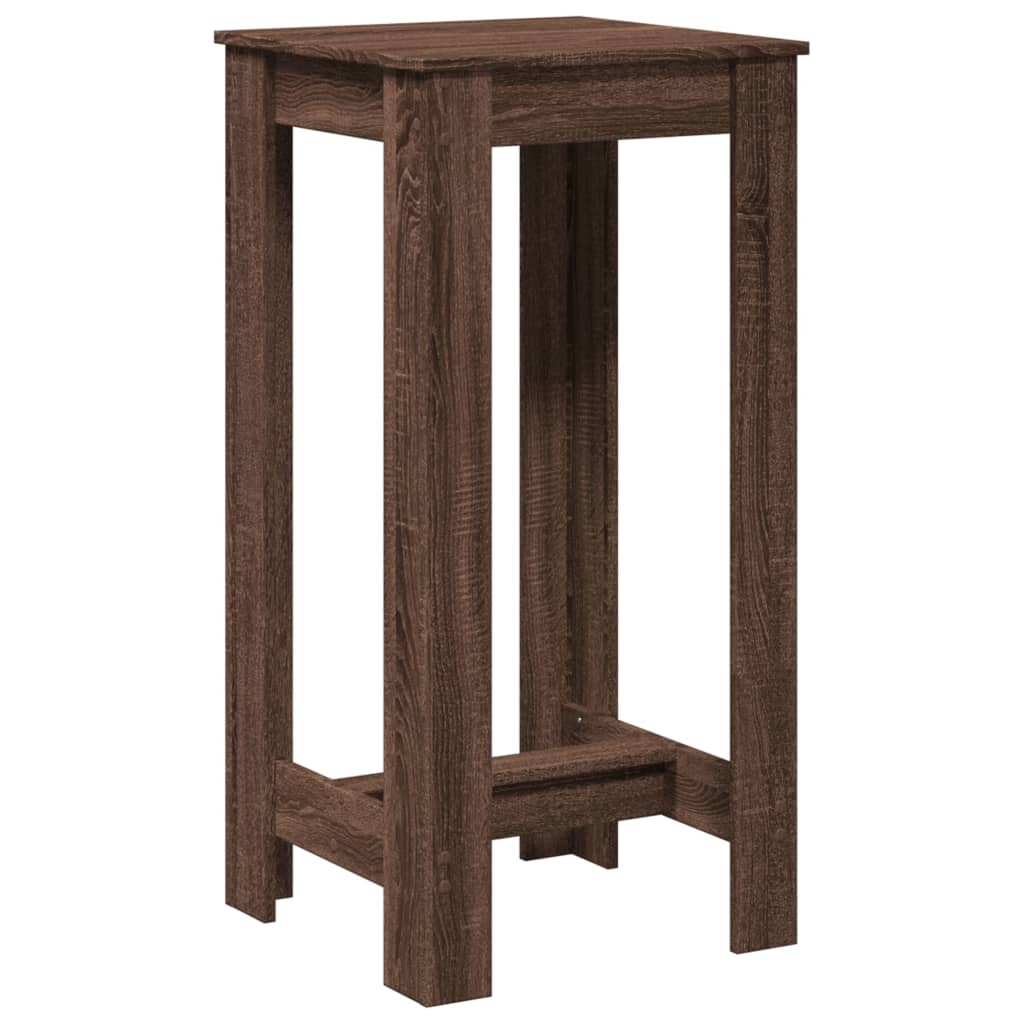 Bar Table Brown Oak 51x50x103.5 cm Engineered Wood - Bargainia.com - 