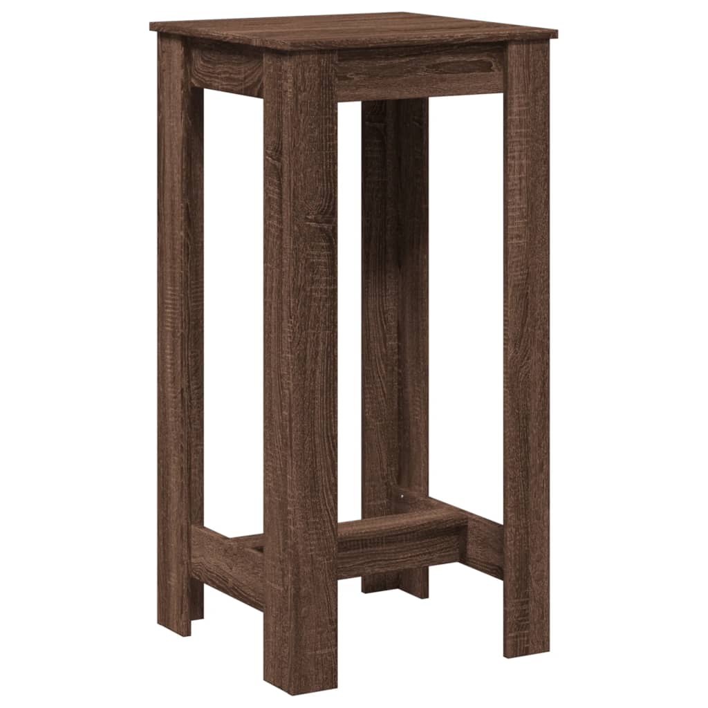 Bar Table Brown Oak 51x50x103.5 cm Engineered Wood - Bargainia.com - 