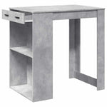 Bar Table Concrete Grey 102x70x103.5 cm Engineered Wood - Bargainia.com - 