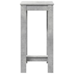 Bar Table Concrete Grey 51x50x103.5 cm Engineered Wood - Bargainia.com - 