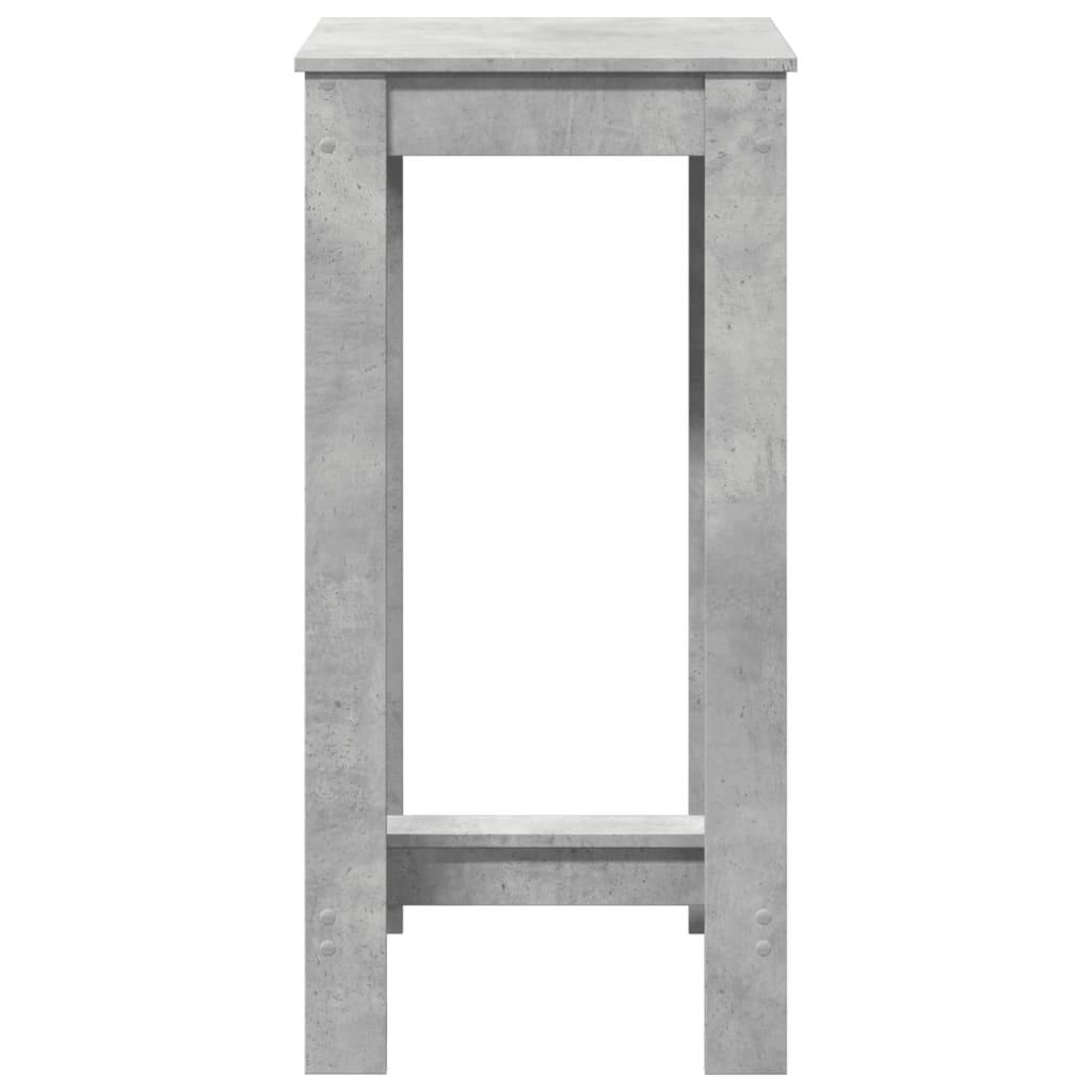 Bar Table Concrete Grey 51x50x103.5 cm Engineered Wood - Bargainia.com - 