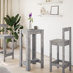 Bar Table Concrete Grey 51x50x103.5 cm Engineered Wood - Bargainia.com - 