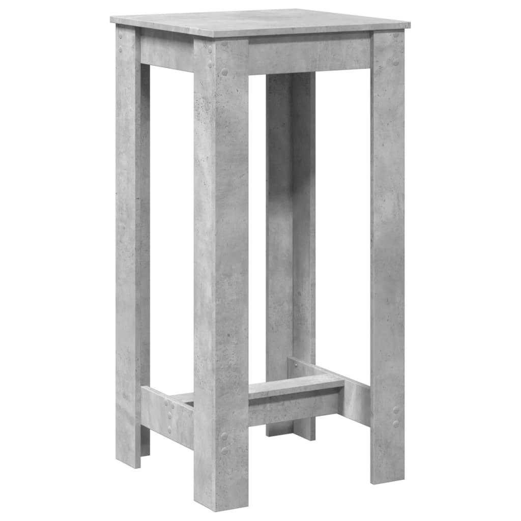 Bar Table Concrete Grey 51x50x103.5 cm Engineered Wood - Bargainia.com - 