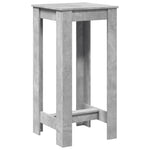 Bar Table Concrete Grey 51x50x103.5 cm Engineered Wood - Bargainia.com - 
