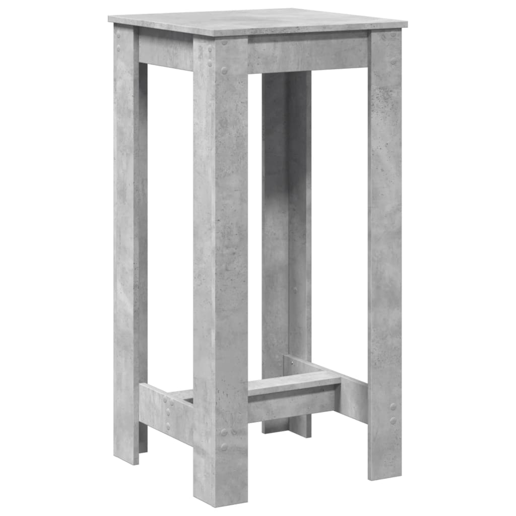 Bar Table Concrete Grey 51x50x103.5 cm Engineered Wood - Bargainia.com - 