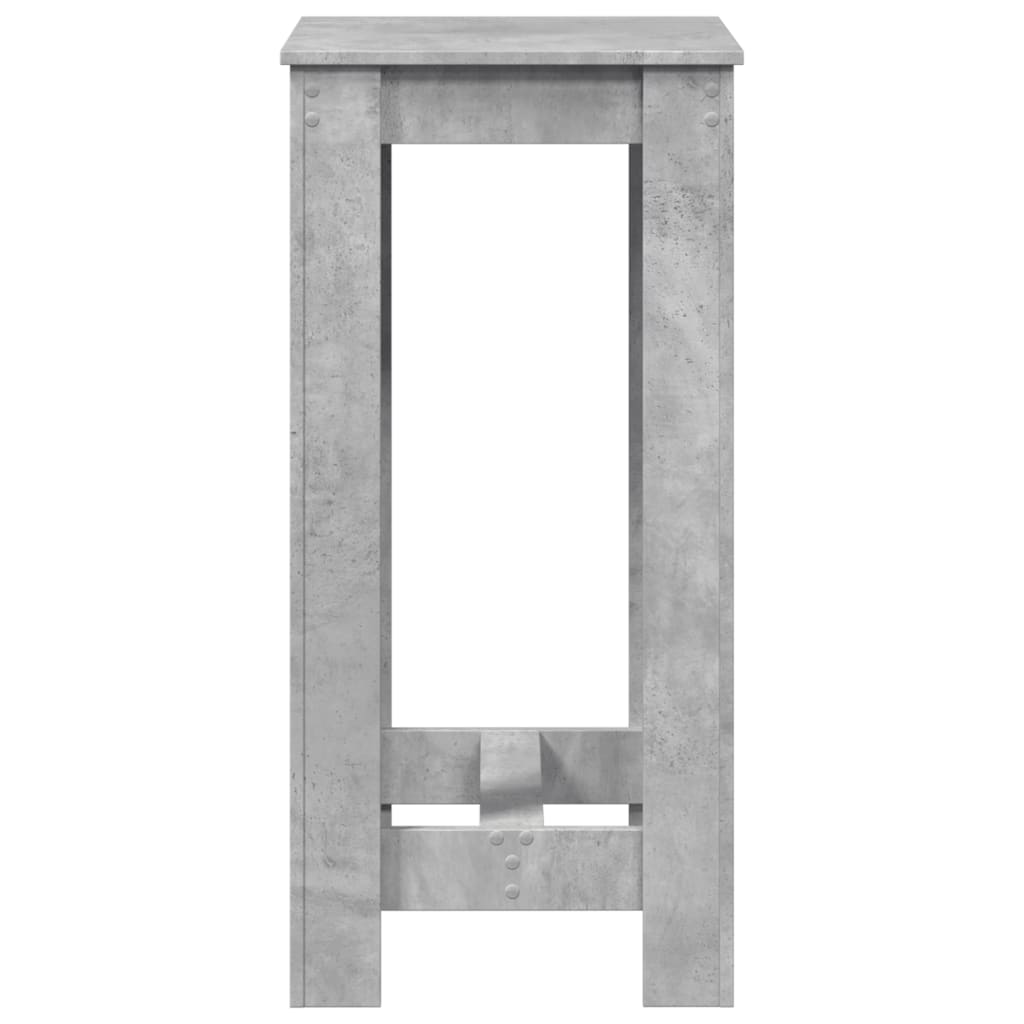 Bar Table Concrete Grey 51x50x103.5 cm Engineered Wood - Bargainia.com - 