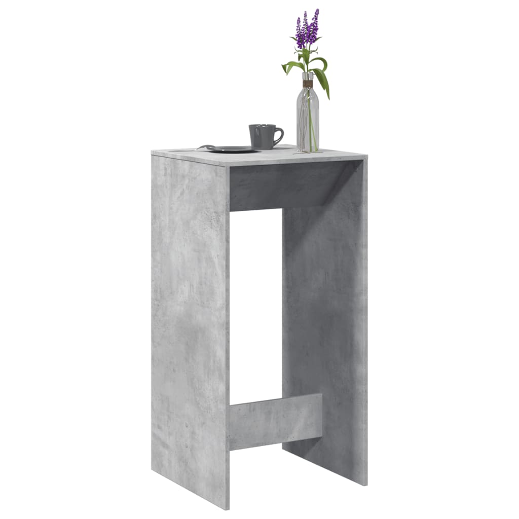 Bar Table Concrete Grey 51x50x103.5 cm Engineered Wood - Bargainia.com - 
